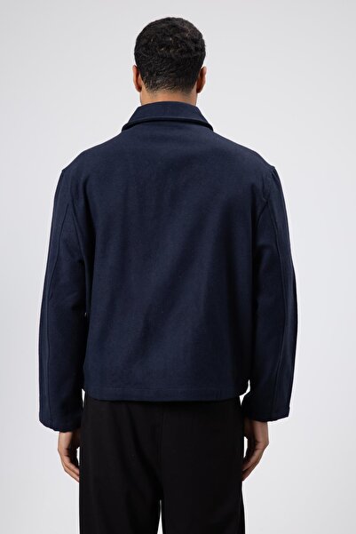 VAMOSCLO oversized Μπουφάν με φερμουάρ Ναυτικό μπλε