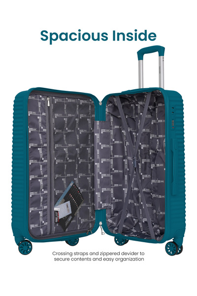 PARAJOHN 3-Piece ABS Hardshell Luggage Set – Small 10KG, Medium 20KG & Large 30KG Spinner Trolley