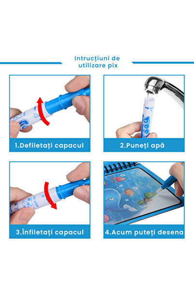 Pitikot Carte de colorat cu apa Magic Book Pitikot®