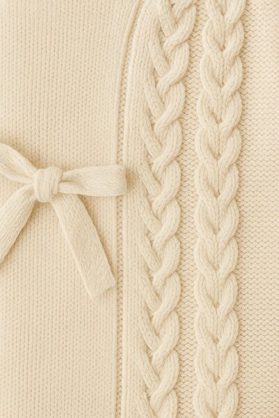 Minytrendy Baby Boy Winter Knitwear Hair Braided Children's Kimono Tie-Up Newborn Jumpsuit Baby Gift