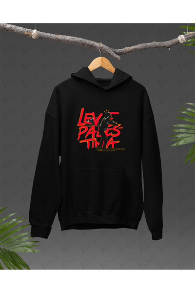 Nulivez هودي كبير الحجم للجنسين بتصميم فلسطيني مطبوع عالي الجودة