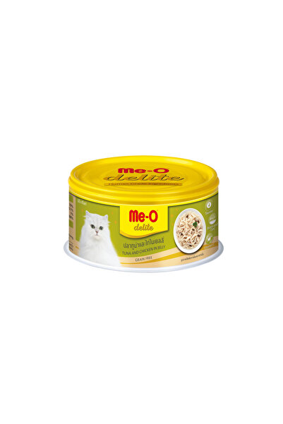 me-o Delite Canned Cat Wet Food Tuna and Chicken in Jelly 80 g x 6