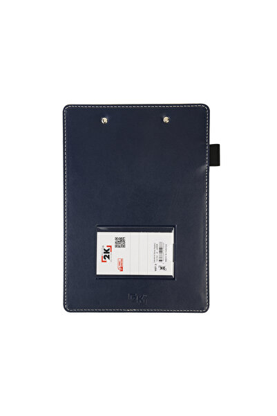 2K Secretary, A5 Small Size, Without Cover, A5 Clipboard Vegan Faux Leather, 17.5X24.5 Cm., Navy Blue