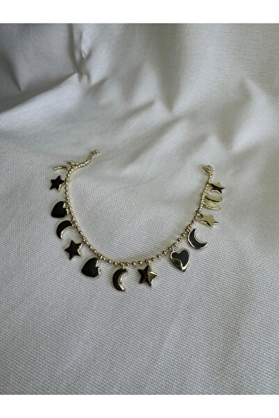 bijux by mrv سوار بتعليقة القمر والقلب والنجمة