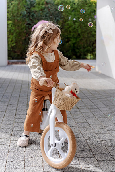 ADAMEX Pixie balance bike without pedals, basket, retro design, adjustable saddle, 2-6 years, EN71 tested