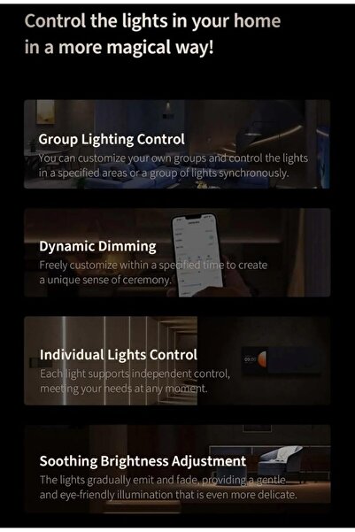 Aqara Smart Spotlight T2, Adjustable Light Temperature Adaptive Lighting App Control work with Homek