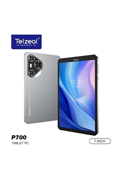 TELZEAL P700 5G 7-Inch Android Tablet with Dual SIM, 6GB RAM, 256GB ROM, 3000mAh Battery, HD Display