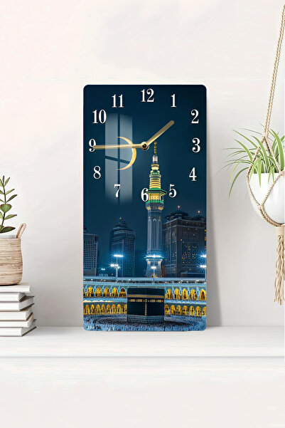 kutuTR TEMPERLİ CAM TABLO SAAT – 30x60 CM UV BASKI – CUSD029