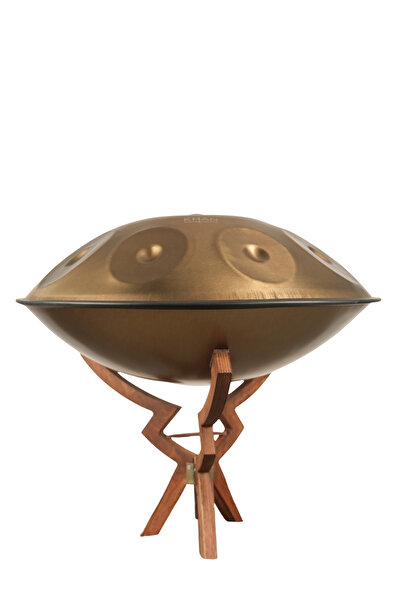 Khan Instruments Origin | 9 Nota Handpan – Re (D) Minör | Çelik-Titanyum El Yapımı Meditasyon Enstrümanı