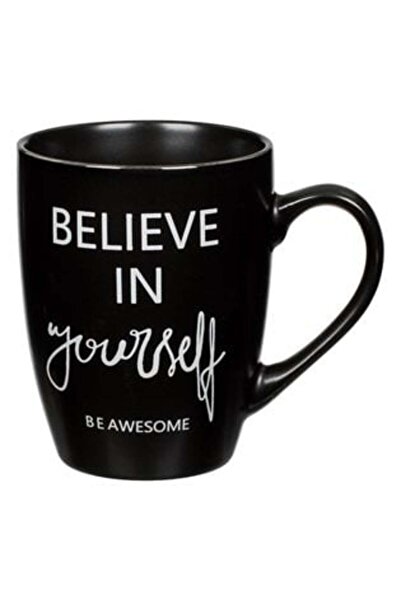 OEM Cana New Bone Neagra Mat Mesaj Believe in Yourself 370 ml