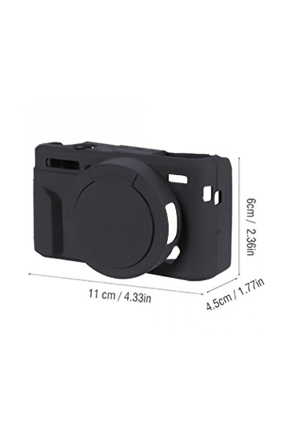 Bambeado Canon Powershot G7X Mark III Uyumlu Silikon Kılıf, Yumuşak Koruyucu Kamera Kılıfı