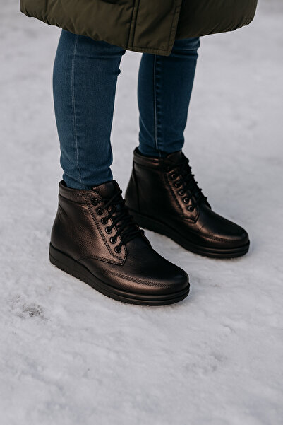 DB Cizme de damă din piele cu căptușeală din shearling, ortopedice, cu talpă ...