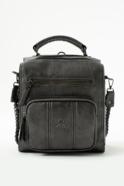 Teal Collection حقيبة ظهر جلدية نسائية