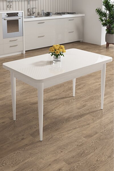 İdeal açılır mutfak masası mdf beyaz