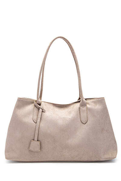 minebag Süet Mıknatıs Kapama Diaz Kol Çanta Bej