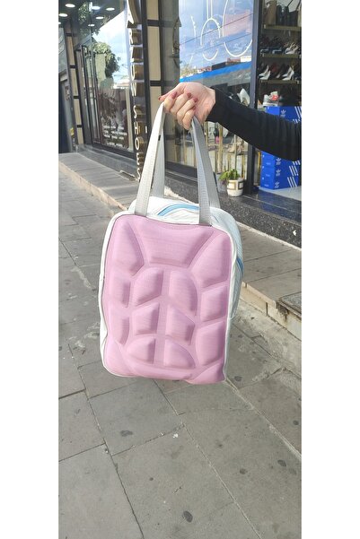 abnturk Mor ve Mavi Renk Kombinli Fermuarlı Çok Amaçlı Şık ve Dayanıklı Omuz ...