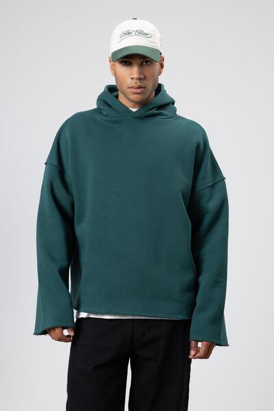 VAMOSCLO Βασικό φούτερ oversized χωρίς ραφές με κουκούλα Nefti