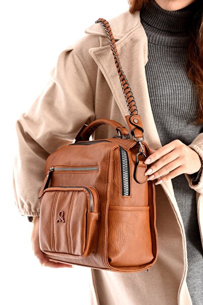 Teal Collection Women's Leather Backpack