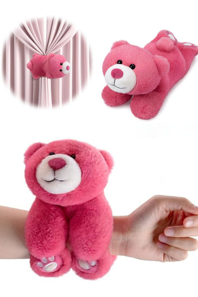 TUENGİ STORE Sevimli Peluş Ayıcık Bileklik Kola Takılan Peluş Oyuncak Slap Ay...