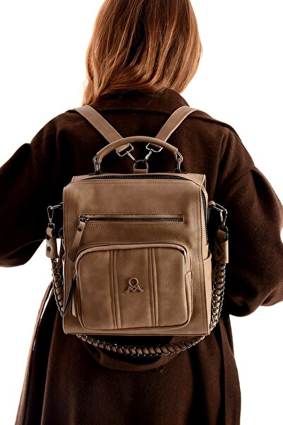 Teal Collection Women's Leather Backpack