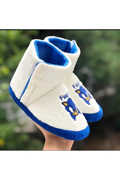 Pandalina Çocuk Panduf CırtCırtlı Kaydırmaz Taban Figürlü Terletmez Üşütmez Anaokulu Kreş Ev Pandufu