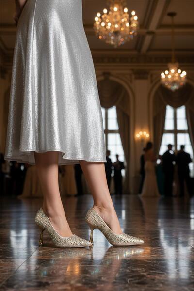 Pierre Cardin Pc-55020 Z Gold Women's Evening Dress Shoes