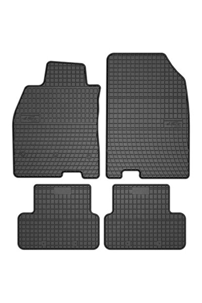 FroGum Set 4 covorașe auto ElToro din cauciuc pentru Renault Fluence 2009-2016 Sedan Negru