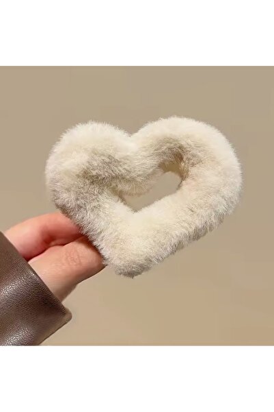 NEW HİLL Heart-Shaped Feathered 7 cm Medium-Sized Snap Buckle