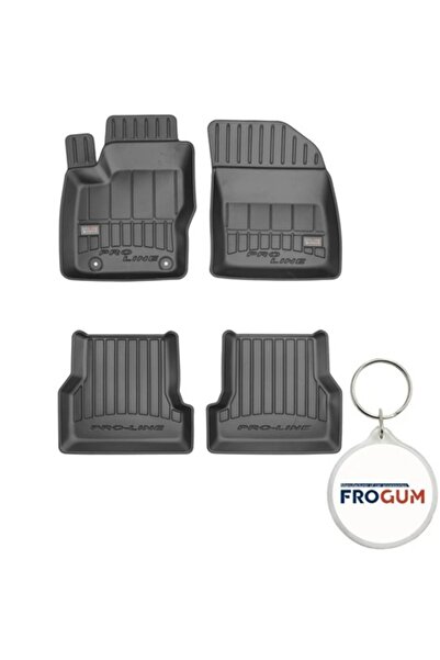 FroGum Set 4 covorașe auto din cauciuc ProLine 3D pentru Ford Focus II, Sedan 2004-02.2011 cu breloc