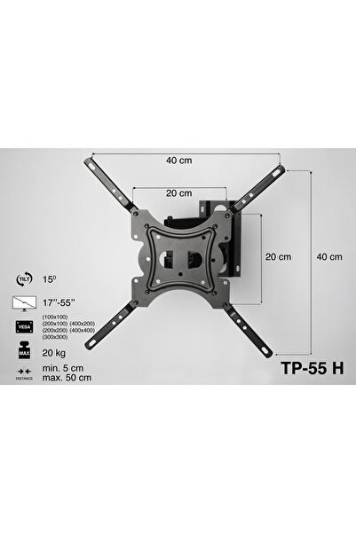 TP-55H Geniş Model Sabit Duvar Askı Aparatı
