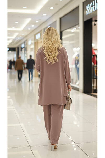 qmash Stone-Embroidered Hooded Crepe Suit