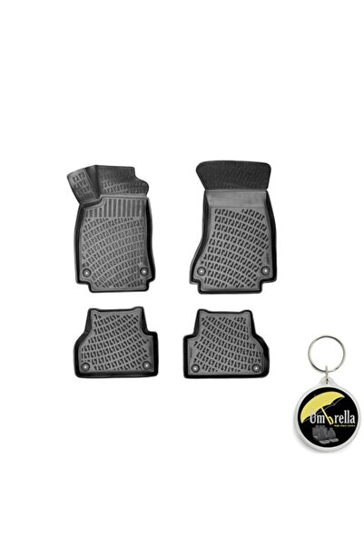 Umbrella Set 4 covorase auto cauciuc tip tavita Premium Line 3D pentru AUDI A...