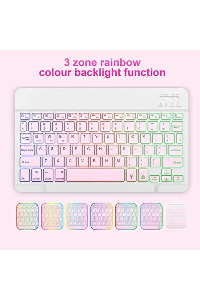 HYX for iPad A16 11th Generation 2025/10th Generation 2022 Keyboard Case, UK Layout Detachable B