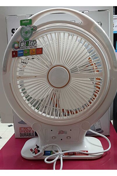 Genaric مروحة طاولة تويستر قابلة لإعادة الشحن، مقاس 14 بوصة، SF962RTF