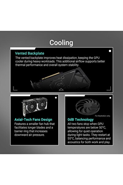 ASUS Dual RTX 5060 8GB OC VGA كرت شاشة