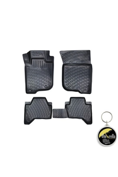Umbrella Set 4 covorașe auto tip Premium Line 3D pentru MITSUBISHI L200 2005-2014 și breloc