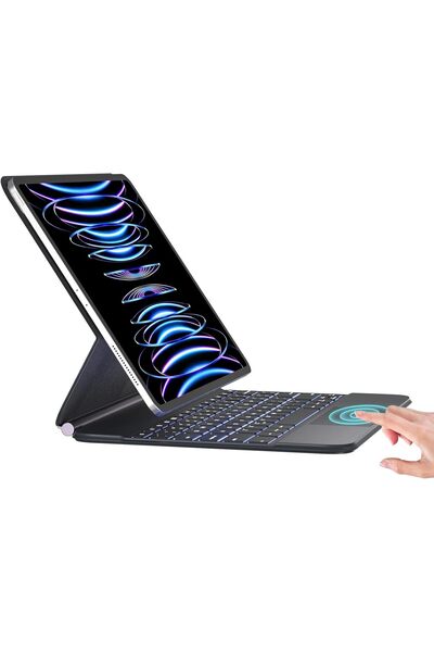 HYX iPad Pro 12.9 Magic Case with Keyboard, Multi-Touch Trackpad, Backlight