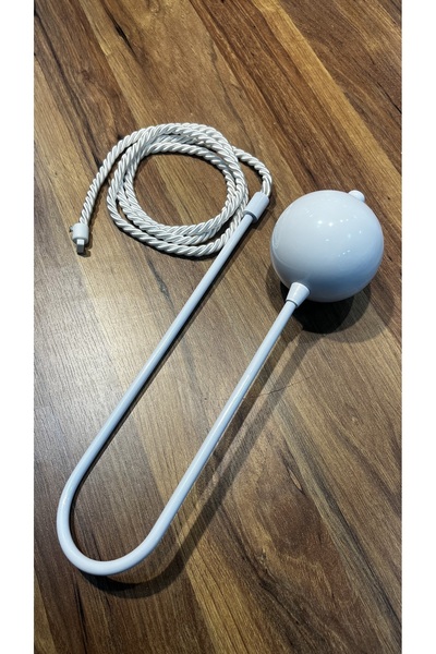 Aftor Tekstil Metal Hayalet Kol Bağı- Perde Kornişten Toplama Braçol(1 Adet)- Beyaz Renk