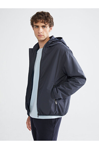 LC Waikiki Nevavm Lcw Vision Petrol Flat Standard & Regular Men's Raincoat wi...