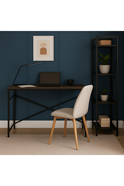 CD ZERNEZ ANTRASİT RAFLI ÇALIŞMA MASASI