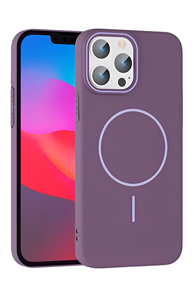 Joko غطاء HN-SHOP لهاتف iPhone 15 Pro Max بروش ماج سيف - أرجواني