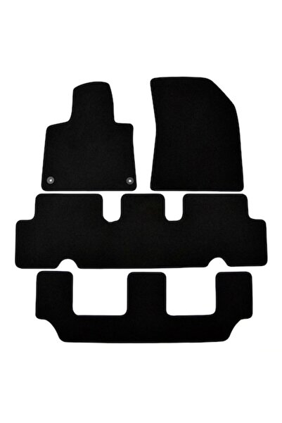 J&J automotive Covorașe auto din velur premium, negre, CITROEN C4 Grand Picasso, 2014-, 4 bucăți