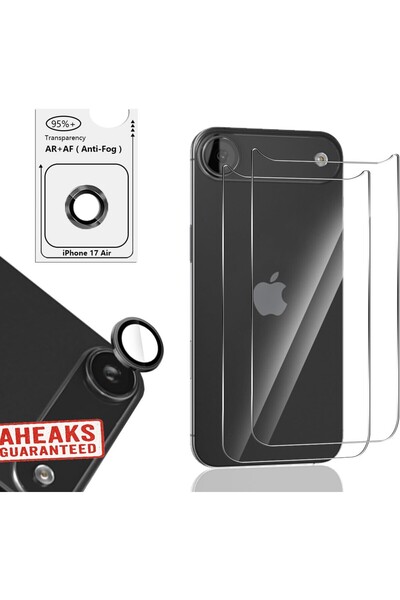 aheaks iPhone 17 Air İnce Arka Koruma Jelatini ve Safir Lens Koruyucu - İnce ...