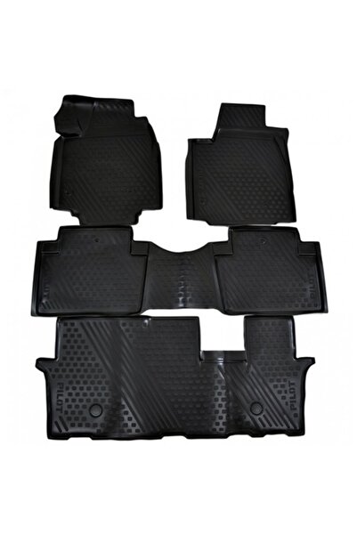 Honda Covorașe cauciuc Premium, tip tavă, Pilot, 2012-2016, 4 bucăți