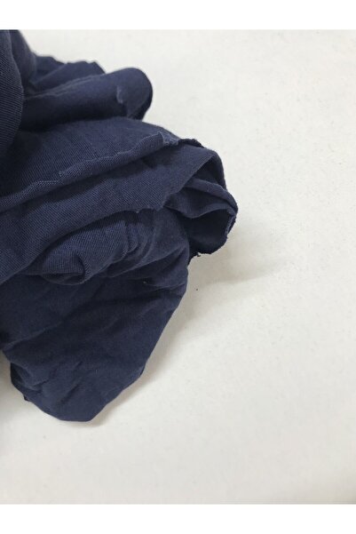 Yiğit Kumaş Dar Enli Single Jersey Fabric, Piece 100X (50X2) cm Navy Blue