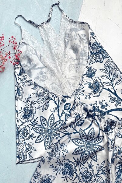 intimo Çiçekli Şortlu Takım