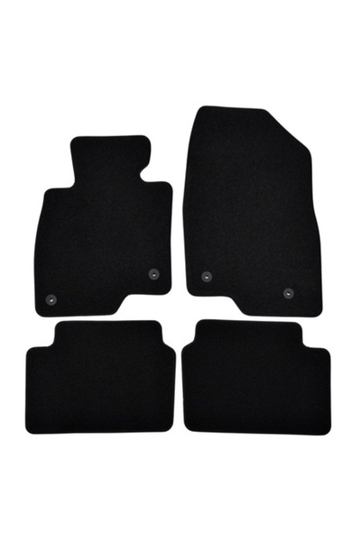 J&J automotive Set covorase din velur Premium negru, MAZDA 3, 2013-2017, 4 buc