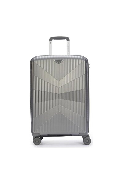 Pierre Cardin Büyük Boy Gri Valiz 70 cm