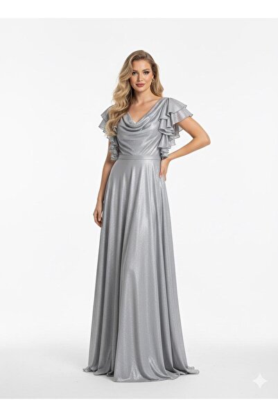 ALCHERA SILVERY EVENING DRESS