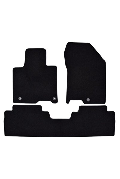 J&J automotive Set covorașe din velur Premium negru, HYUNDAI Santa Fe, 2018-2...